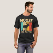Cool Moose For Men Women Moose Alaska Moose Elk Hu Tシャツ (正面フル)
