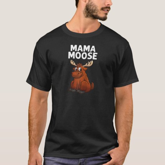 Cool Moose For Women Girls Deer Alaska Moose Lover Tシャツ (正面)