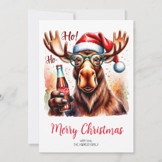 Cool Moose Merry Christmas Card シーズンカード