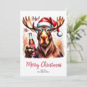 Cool Moose Merry Christmas Card シーズンカード (スタンド正面)