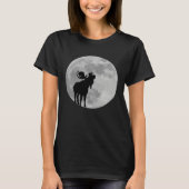 Cool Moose  Moon    Howling Moose Tシャツ (正面)