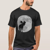 Cool Moose  Moon    Howling Moose Tシャツ (正面)