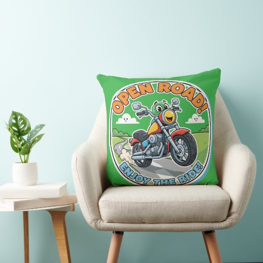 Cool Motorcycle-Adventurous Nursery Decor クッション (椅子)