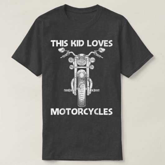 Cool Motorcycle Design For Kids Boys Road Ride Mot Tシャツ (デザイン正面)