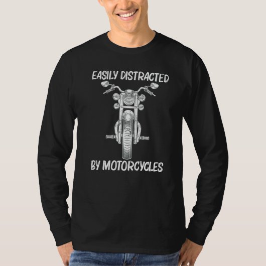 Cool Motorcycle For Men Women Road Ride Motor Ride Tシャツ (正面)