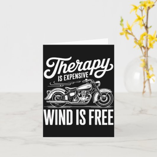 Cool Motorcycle Men Biker Rider Motor Cycle Lovers カード (黄色い花)