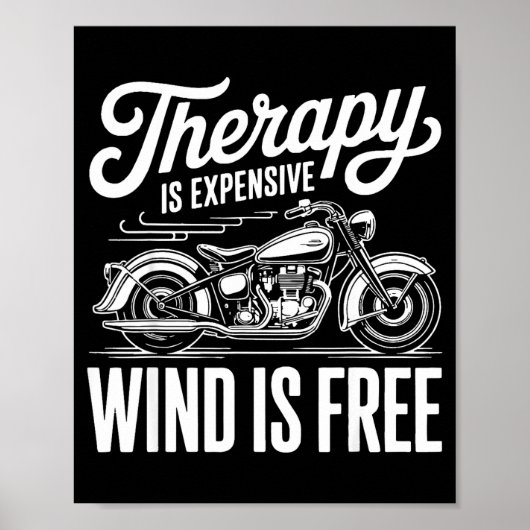 Cool Motorcycle Men Biker Rider Motor Cycle Lovers ポスター (正面)