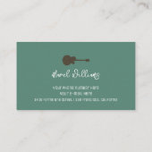 Cool Music Business Card for Guitarists 名刺 (裏面)