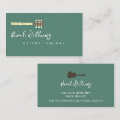 Cool Music Business Card for Guitarists 名刺 (正面/裏面)