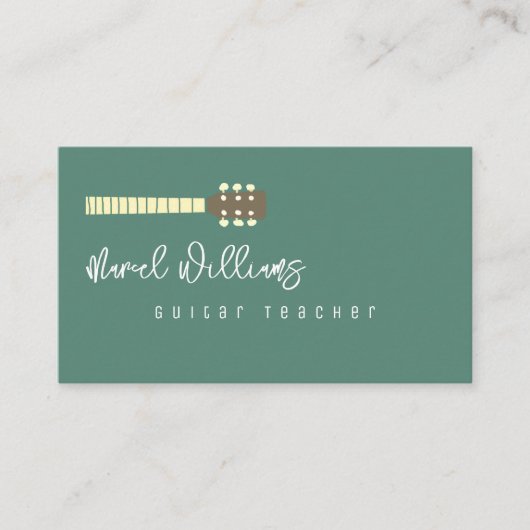 Cool Music Business Card for Guitarists 名刺 (正面)