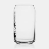 Cool Music Love | Rock Cat Playing Electric Guitar ガラス缶 (左)