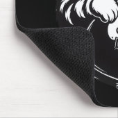 Cool Music Love | Rock Cat Playing Electric Guitar マウスパッド (コーナー)