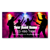 Cool Musician Band For Hire Business Card Magnets マグネット名刺 (正面)