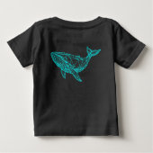Cool Neon Geometric Whale T-Shirt for Kid ベビーTシャツ (裏面)