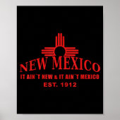 Cool New Mexico It Aint New &amp; Aint Mexico Tee  ポスター (正面)