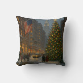 cool new york christmas streets クッション (正面)
