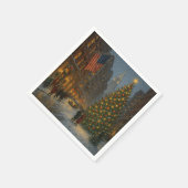 cool new york christmas streets スタンダードカクテルナプキン (角)