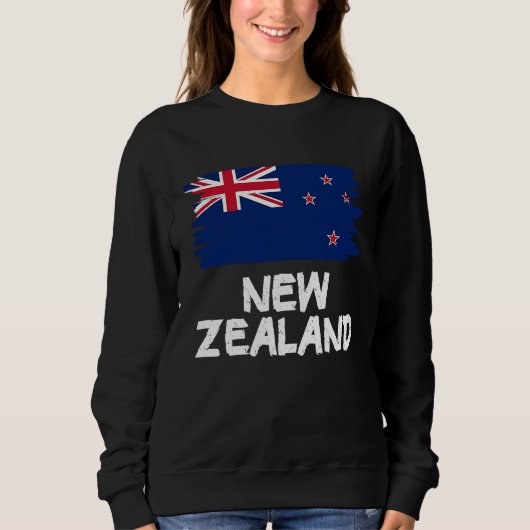 Cool New Zealand Flag スウェットシャツ (正面)