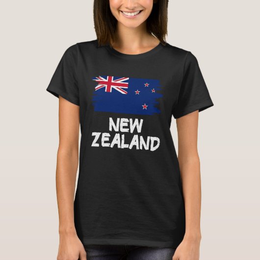 Cool New Zealand Flag Tシャツ (正面)