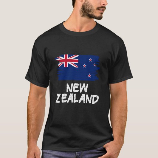 Cool New Zealand Flag Tシャツ (正面)