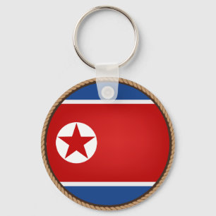 Cool North Korean Flag Seal キーホルダー