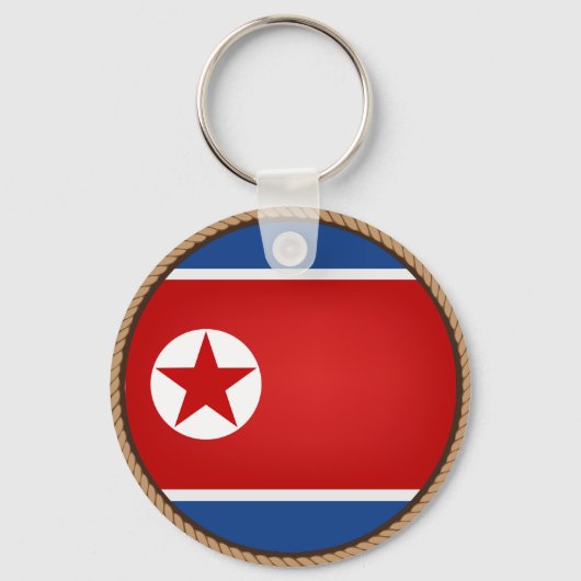 Cool North Korean Flag Seal キーホルダー (正面)