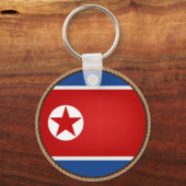 Cool North Korean Flag Seal キーホルダー (正面)