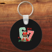 Cool Nutcracker Christmas 67 Six Seven Gen Alpha S キーホルダー (正面)