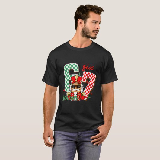 Cool Nutcracker Christmas 67 Six Seven Gen Alpha S Tシャツ (正面フル)