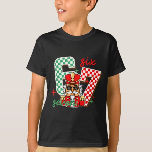 Cool Nutcracker Christmas 67 Six Seven Gen Alpha S Tシャツ (正面)
