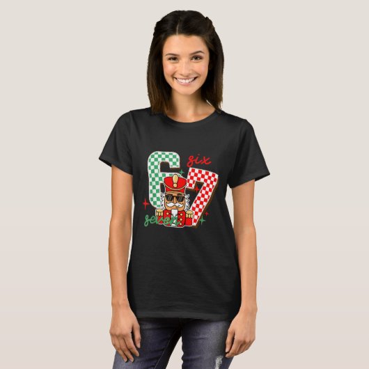 Cool Nutcracker Christmas 67 Six Seven Gen Alpha S Tシャツ (正面フル)