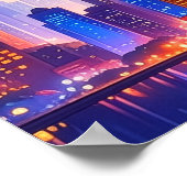 Cool NYC Art New York City in my Hat  ポスター (角)