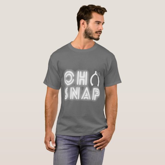 Cool Oh Snap Funny Wishbone Thanksgiving Tシャツ (正面フル)