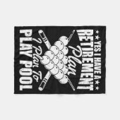 Cool Ol Design For Men Women Billiards Lover Ol Pl フリースブランケット (正面(横))