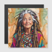 Cool Old Lady in Dread Locks Hippie Woman   (正面/裏面)
