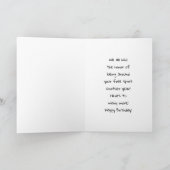 Cool Old Lady in Dread Locks Hippie Woman Birthday カード (内部)