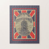 Cool Old Tour Guide to Hong Kong with Union Jack ジグソーパズル (縦)