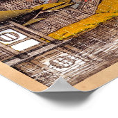 Cool oriental classic japanese temple painting ポスター (角)