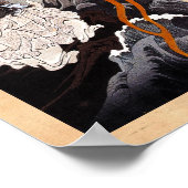 Cool oriental japanese demon spirit Kuniyoshi art ポスター (角)