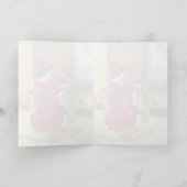 Cool oriental japanese geisha lady maiko ikebana カード (内部)