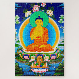 Cool oriental tibetan thangka Prabhutaratna Buddha ジグソーパズル
