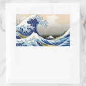 Cool orietal japanese classic fuji view art 長方形シール (バッグ)