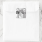 Cool Oxford England Vintage Sticker スクエアシール (バッグ)