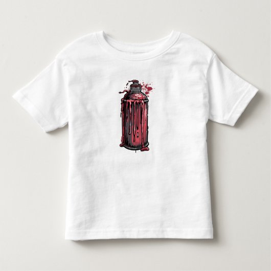 Cool Paint Drip Spray Can T-Shirt for Boys – Stree トドラーTシャツ (正面)