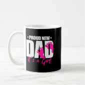Cool Parent Apparel Proud New Dad It's A Girl - Me コーヒーマグカップ (左)