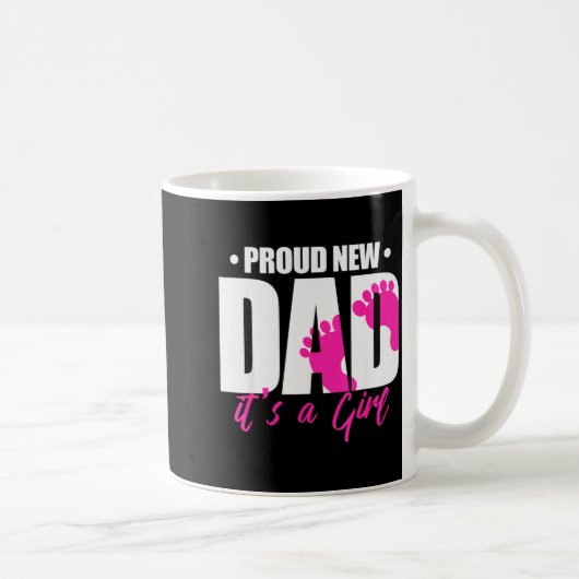 Cool Parent Apparel Proud New Dad It's A Girl - Me コーヒーマグカップ (右)
