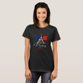 Cool Paris France Paris World Inspired Illustratio Tシャツ (正面フル)