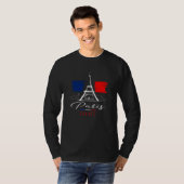 Cool Paris France Paris World Inspired Illustratio Tシャツ (正面フル)