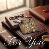 Cool pattern unique text  キーホルダー