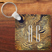 Cool pattern unique text  キーホルダー (正面)